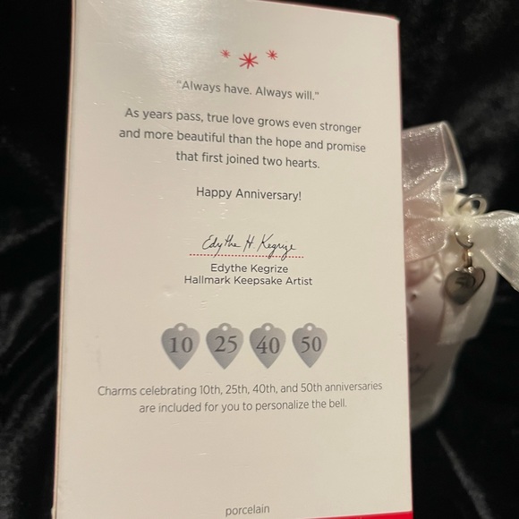 Hallmark Keepsake Anniversary Celebration Ornament 2013 Charm 50 in Original Box - Picture 9 of 9